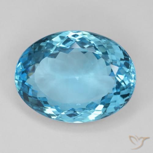 26.21ct Natural Azul Suíço Topázio, oval, VVS-VS