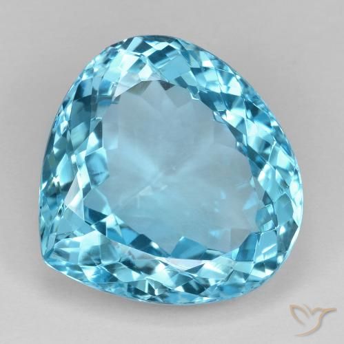 19.02ct Natural Azul Suíço Topázio, Formato de pêra, VVS