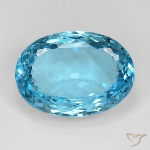 24.69ct Natural Azul Suíço Topázio, oval, VS