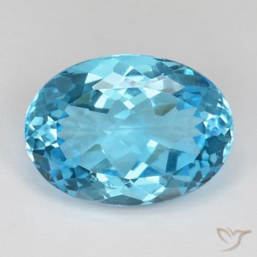 19.31ct Natural Azul Suíço Topázio, oval, VS