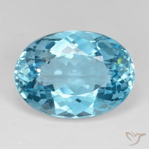 23.41ct Natural Azul Suíço Topázio, oval, VVS