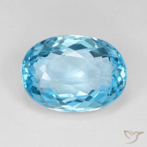 13.36ct Natural Azul Suíço Topázio, oval, VVS