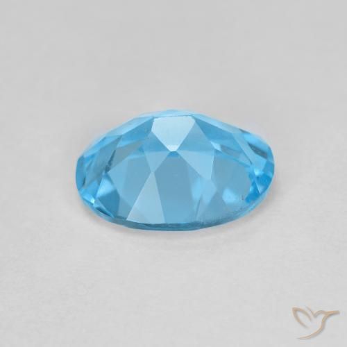 Topázio Azul Suíço Natural 1.76ct, oval, VS