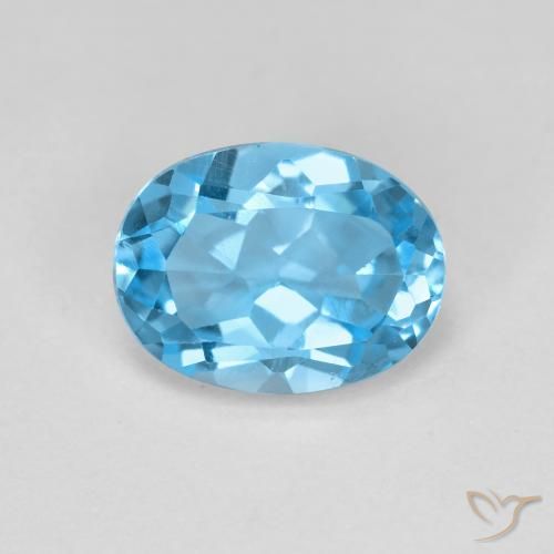 2.08ct Natural Azul Suíço Topázio, oval, VS