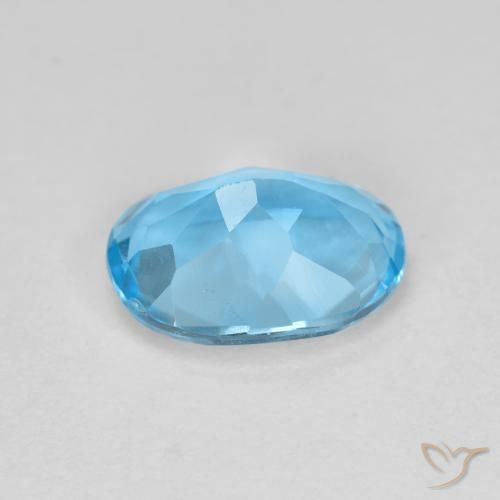 Topázio Azul Suíço Natural 2.08ct, oval, VS