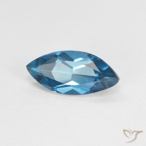 1.35ct Natural Londres Azul Topázio, Marquesa, VVS-VS