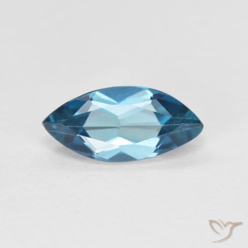Topázio Londres Azul Natural 1.35ct, Marquesa, VVS-VS