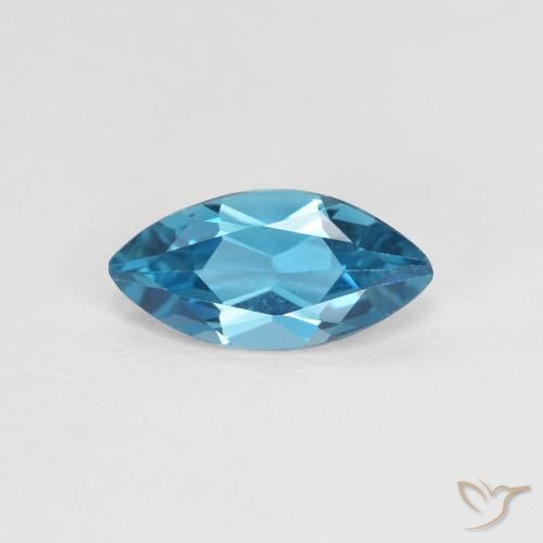 1.20ct Natural Londres Azul Topázio, Marquesa, VVS-VS