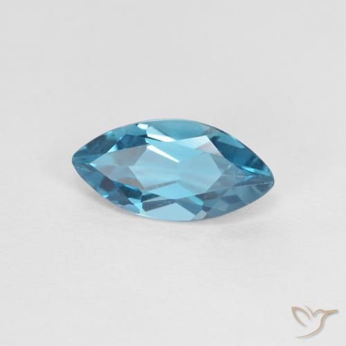 Topázio Londres Azul Natural 1.20ct, Marquesa, VVS-VS