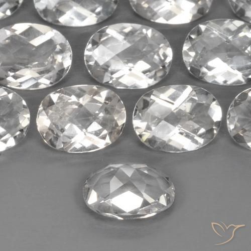 Topázio branco quente Natural 1.45ct, oval, VVS-VS