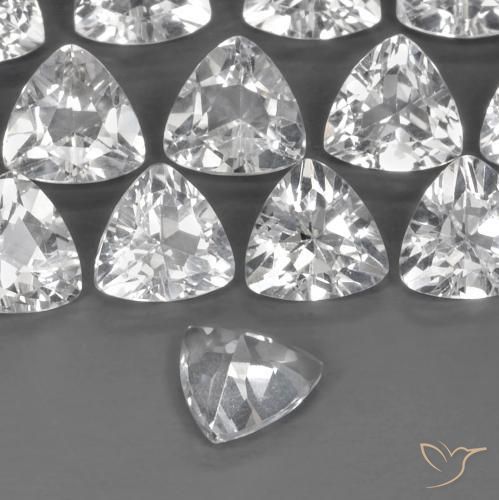 Topázio Branco claro Natural 0.88ct, Trilhão, VVS-VS