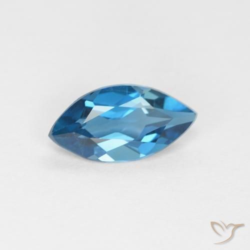 Topázio Londres Azul Natural 0.89ct, Marquesa, VVS-VS