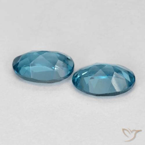 Pedras preciosas de Topázio Londres Azul natural de 1.13 ct, oval, VS