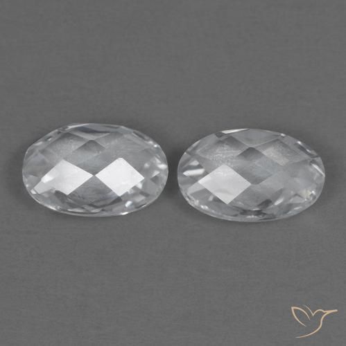Pedras preciosas de Topázio Branco natural de 1.00 ct, oval, VVS