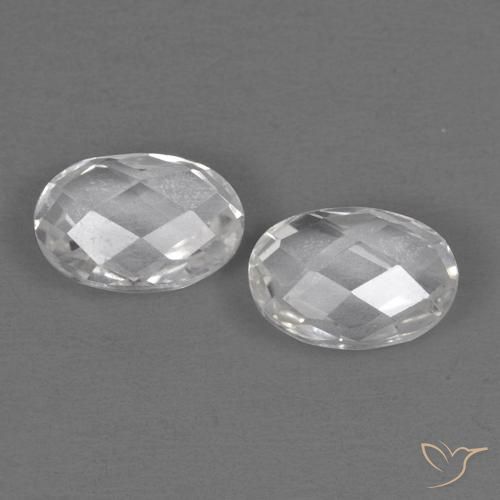 1.30ctw Natural Branco Topázio, oval, VVS