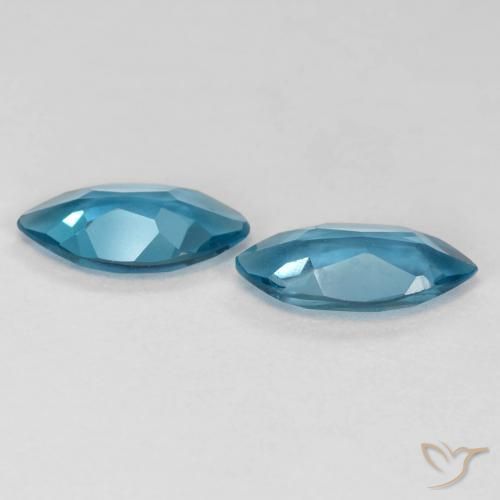 Pedras preciosas de Topázio Londres Azul natural de 1.99 ct, Marquesa, VS