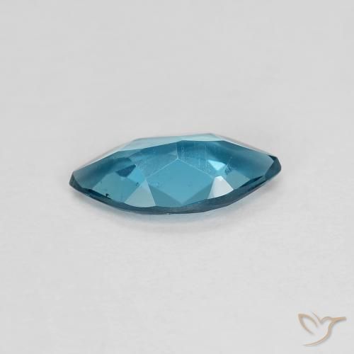 Topázio azul natural 0,93ct, marquise, VVS-VS