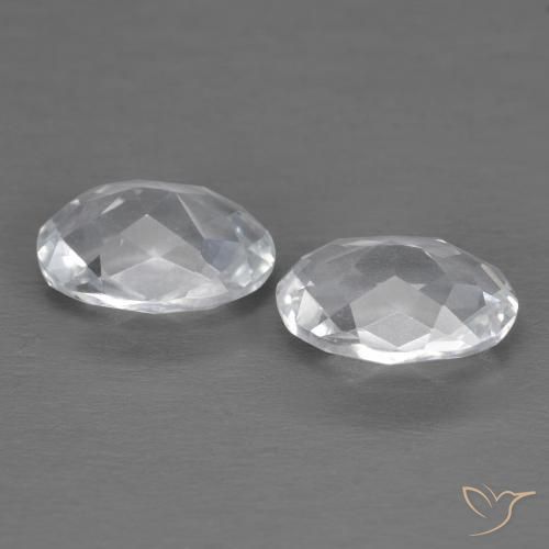 Pedras preciosas de Topázio Branco natural de 3.02 ct, oval, VVS