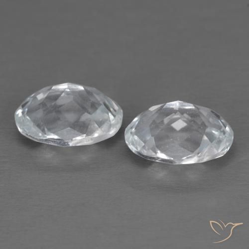 Pedras preciosas de Topázio Branco natural de 3.40 ct, oval, VVS