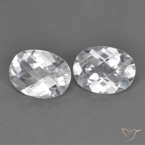 Pedras preciosas de Topázio Branco natural de 2.88 ct, oval, VVS-VS