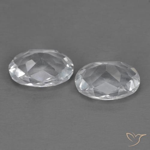 Pedras preciosas de Topázio Branco natural de 2.88 ct, oval, VVS-VS