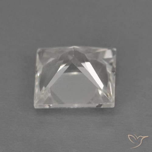 Topázio Branco claro Natural 1.24ct, Quadrado, VVS