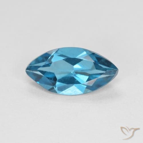 1.16ct Natural Londres Azul Topázio, Marquesa, VVS