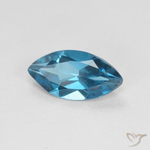 Topázio Londres Azul Natural 1.16ct, Marquesa, VVS