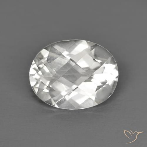 3.34ct Natural Branco Topázio, oval, VVS