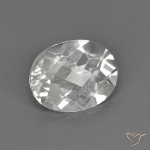 Topázio Branco Natural 3.34ct, oval, VVS