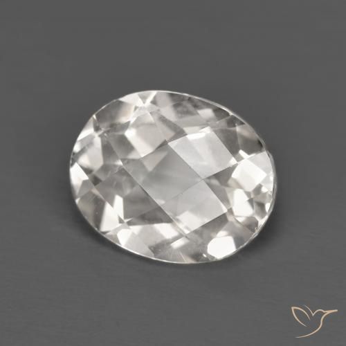 Topázio branco quente Natural 3.49ct, oval, VVS