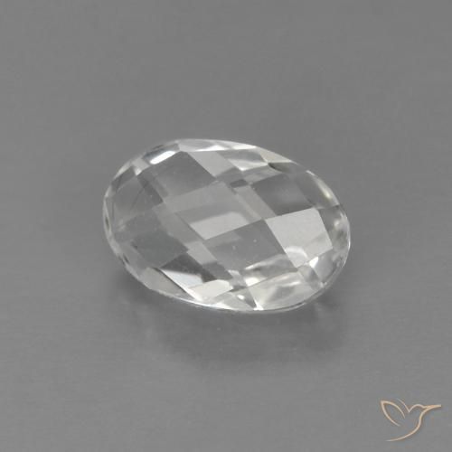 Topázio Branco Natural 0.67ct, oval, VVS