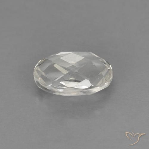 Topázio branco quente Natural 0.64ct, oval, VS