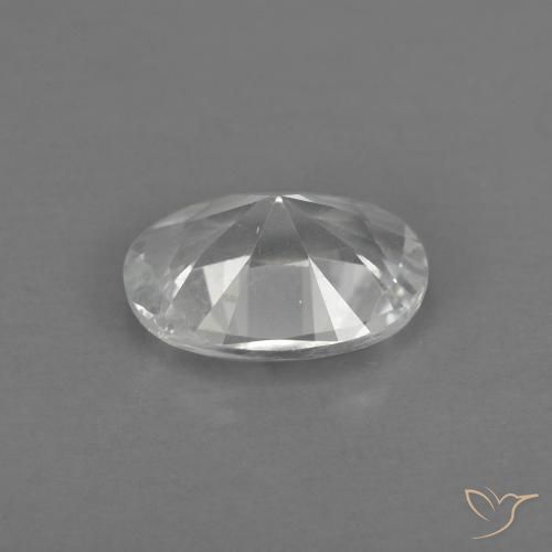 Topázio branco quente Natural 0.87ct, oval, VS