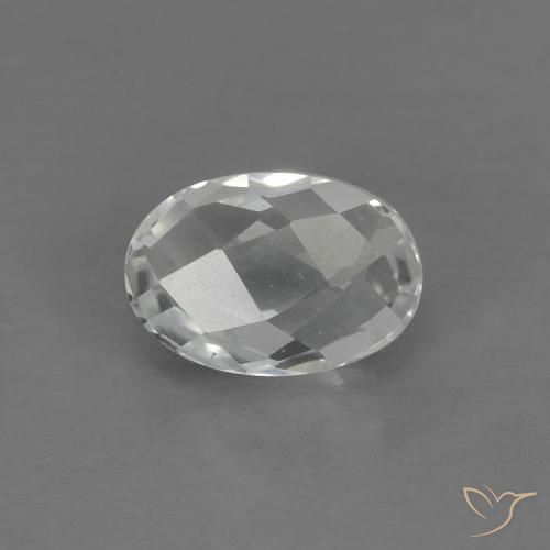 0.67ct Natural branco quente Topázio, oval, VVS-VS