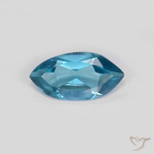 1.00ct Natural Londres Azul Topázio, Marquesa, VS
