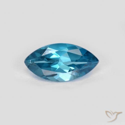 1.20ct Natural Londres Azul Topázio, Marquesa, VS