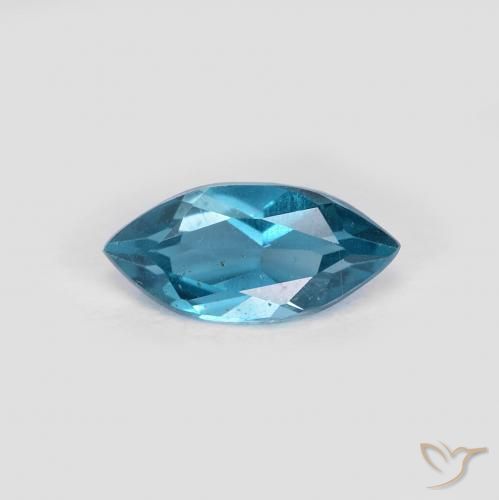 0.97ct Natural Londres Azul Topázio, Marquesa, VS
