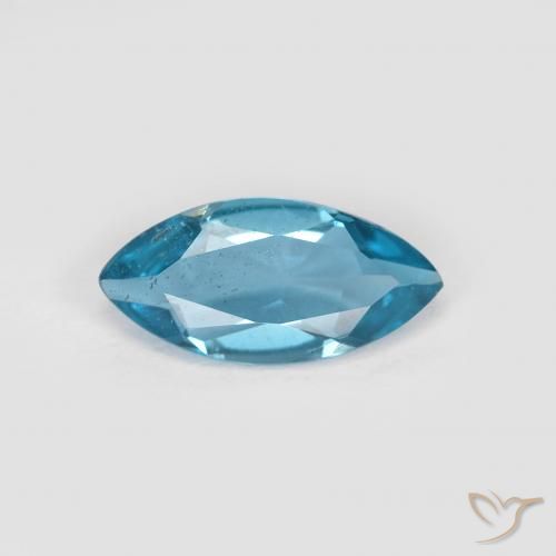 0.97ct Natural Londres Azul Topázio, Marquesa, VS