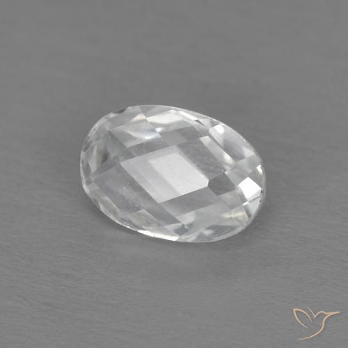 0.70ct Natural Branco Topázio, oval, VVS