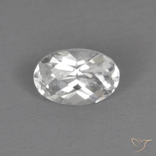 0.69ct Natural Branco Topázio, oval, VVS
