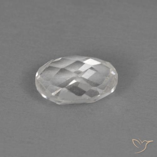 Topázio Branco Natural 0.61ct, Corte Oval, VVS
