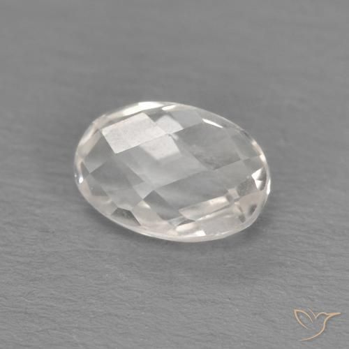 Topázio branco quente Natural 0.68ct, oval, VVS