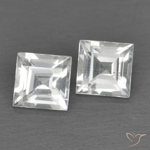 Pedras preciosas de Topázio Branco natural de 1.14 ct, Quadrado, VVS-VS