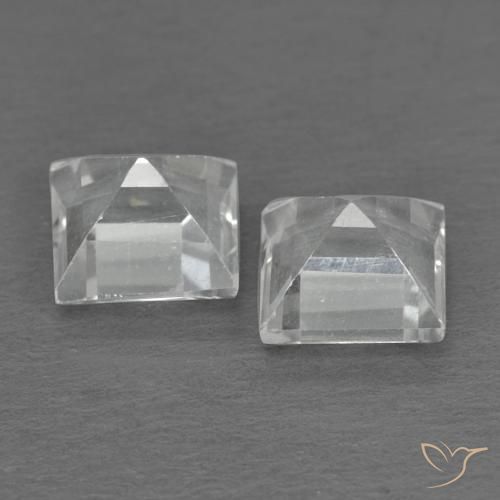 Pedras preciosas de Topázio Branco natural de 1.14 ct, Quadrado, VVS-VS