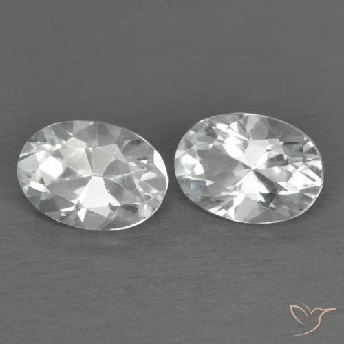 Pedras preciosas de Topázio Branco natural de 1.95 ct, oval, VVS-VS