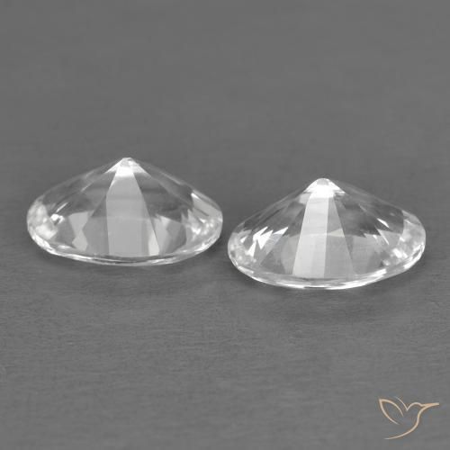 Pedras preciosas de Topázio Branco natural de 1.79 ct, oval, VVS-VS