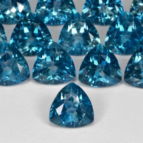 Topázio Londres Azul Natural 0.96ct, Trilhão, VS