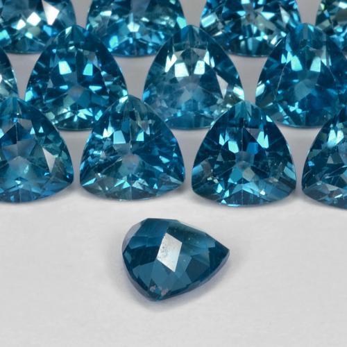Topázio Londres Azul Natural 0.96ct, Trilhão, VS