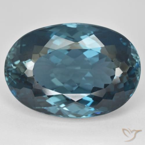 Topázio Londres Azul Natural 48.51ct, oval, VVS